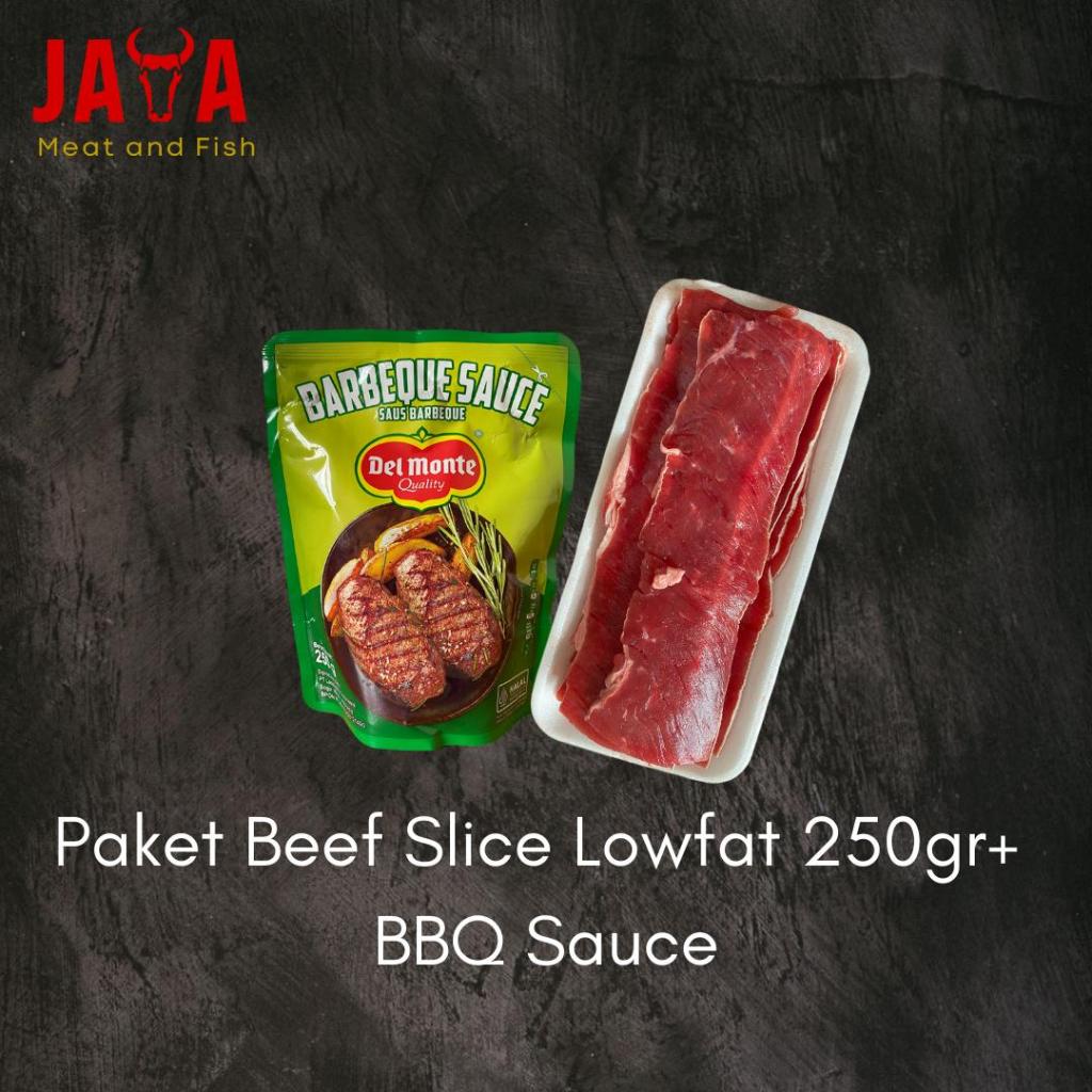 

Paket Barbeque Daging Slice 250 gr / Sauce Delmonte BBQ
