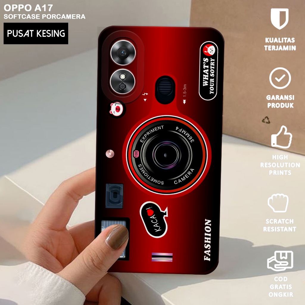 CASE OPPO A17 - Casing Hp Oppo A17 Motif CAMERA - Case Hp Oppo A17 - Casing Oppo A17 - Softcase Hp O