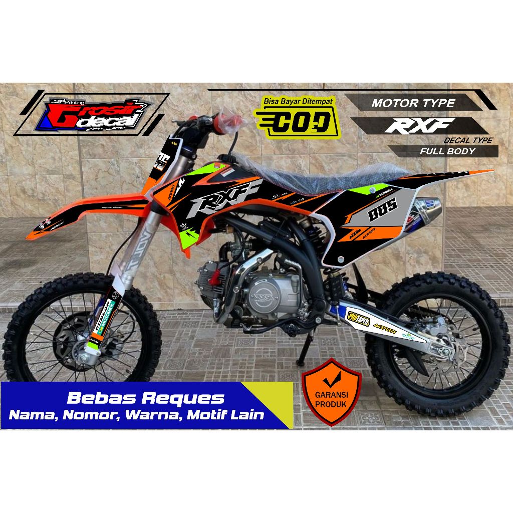 Sticker Decal Stiker Striping Mini Trail RXF 50cc / 110cc / 125cc / 150cc Full Body Free Custom