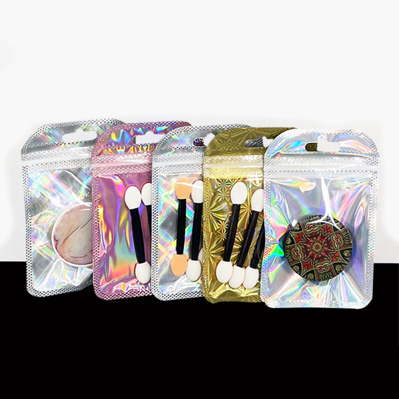 

PLASTIK OPP HOLOGRAM HOLOGRAPHIC POUCH SOUVENIR AKSESORIS ZIPLOCK BENING TEBAL