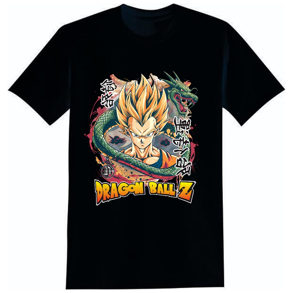 ATASAN KAOS OBLONG COWOK DEWASA LENGAN PENDEK MOTIF DRAGON BALL Z KEREN KEKINIAN UKURAN S-XXL-DTF-12