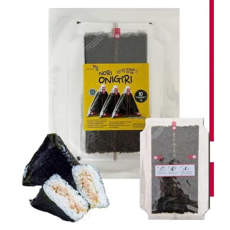 

COOKING MASTER NORI ONIGIRI SUSHI ECER ISI 10PCS, NORI RUMPUT LAUT 100% HALAL