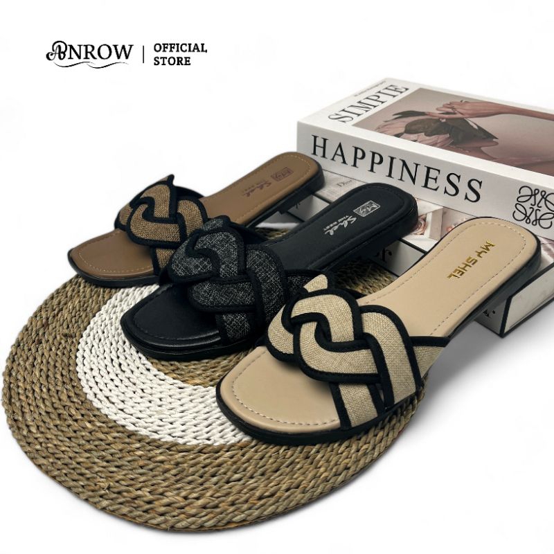 Sandal Wanita Kekinian Korean Style / Sandal Teplek Cewek Model Terbaru  - MY SHEL 06