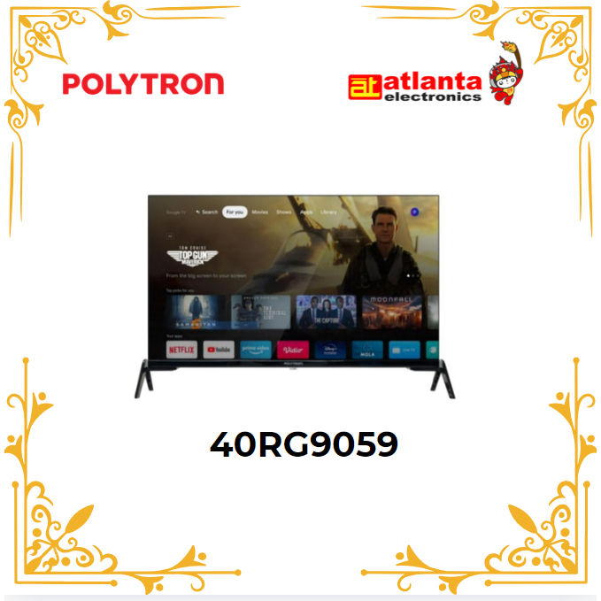 POLYTRON Smart Cinemax Google TV 40 inch PLD 40RG9059