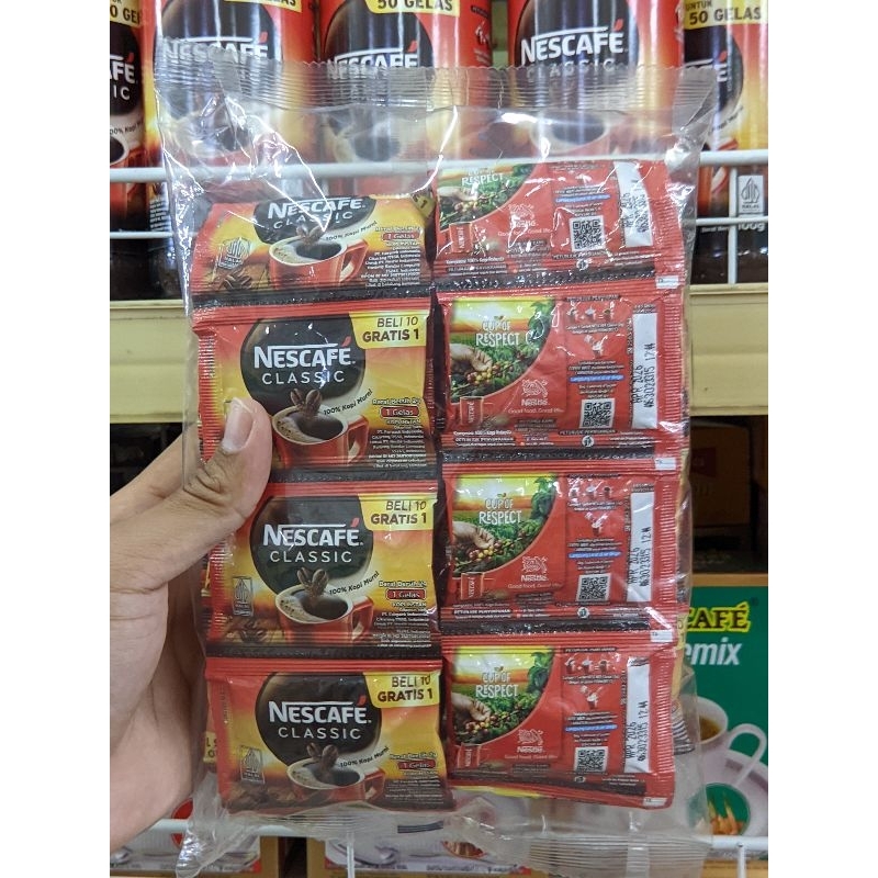 

NESCAFE Classic Sachet 60 Sachet + 6 Sachet @2Gram || Kopi Nescafe || Kopi Bubuk || Kopi Murni || Kopi Hitam || Kopi Sachet