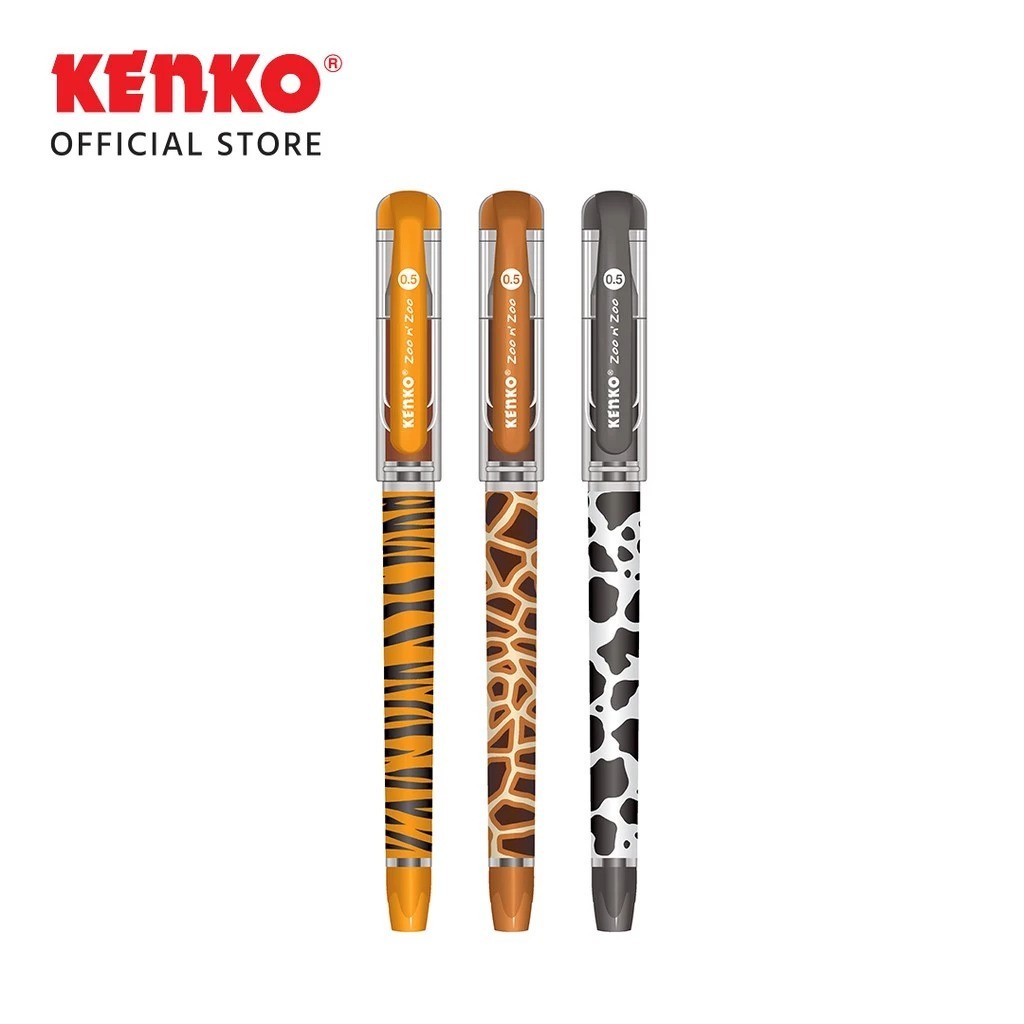 

GEL PEN KE-20 (Zoo n' zoo) Black KENKO