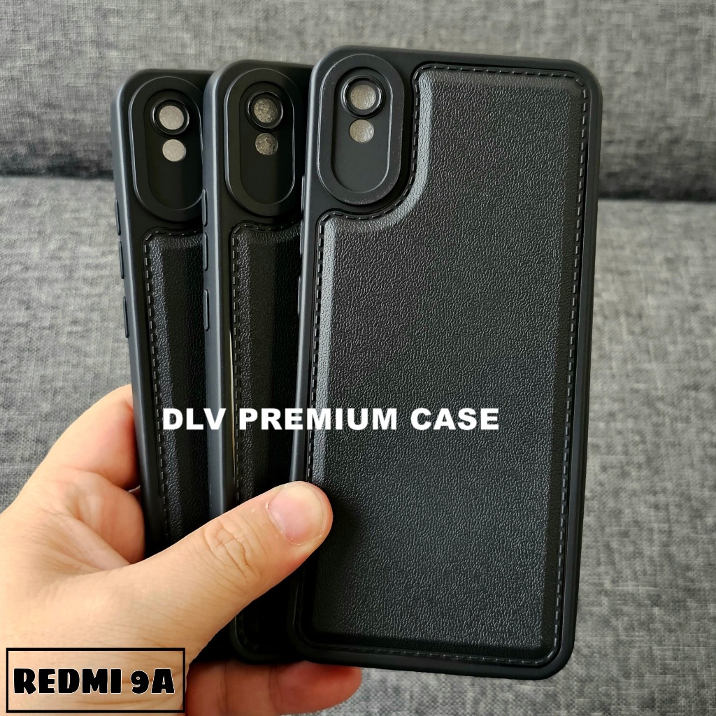 REDMI 9A REDMI 9C  REDMI 10A CASE LEATHER PRO CASE BLACK REDMI 9A REDMI 9C REDMI 10A