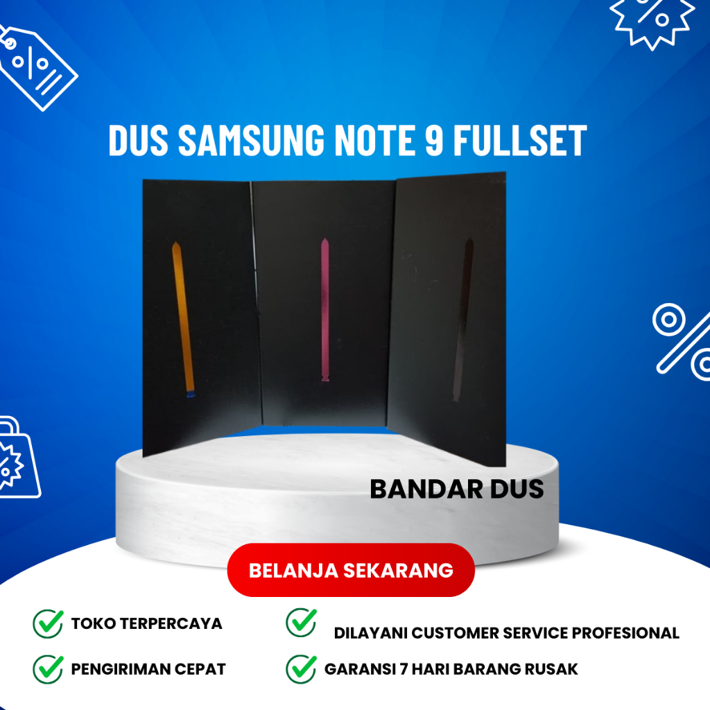 

DUS/BOX/BOOK/KOTAK SAMSUNG NOTE 9 FULLSET/ACC TERMURAH
