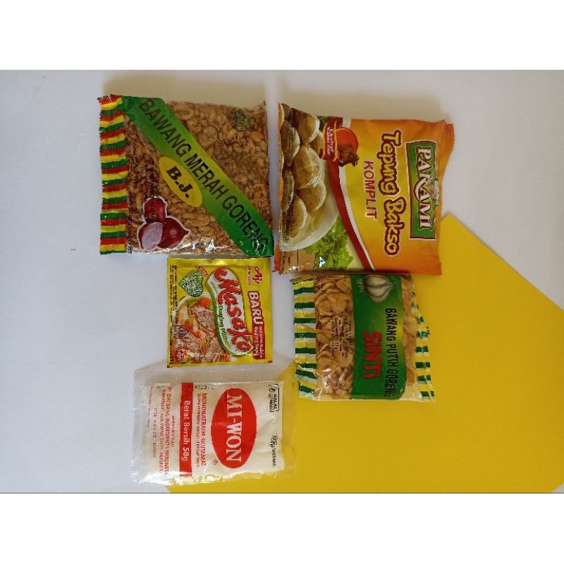 

PAKET BUMBU ADONAN BAKSO (ENAK) 2kg atau lebih Daging #Parami+Miwon
