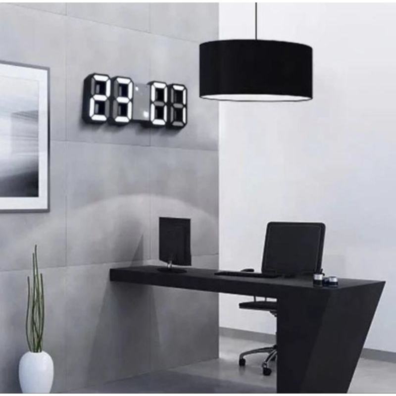 Jam Dinding Digital LED 3D Modern/ Jam Dinding Digital / Jam Dinding LED / Jam Dinding Estetik / Jam