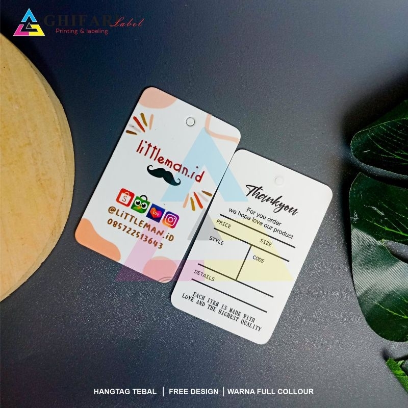 

HANGTAG TEBAL 700gsm/hangtag custom/label pakaian/label kertas/label custom