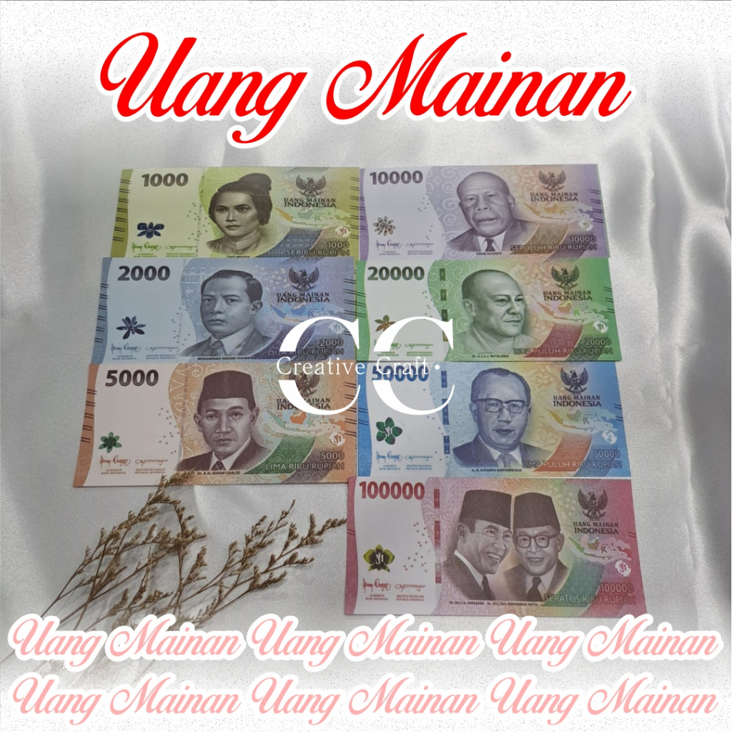 UANG MAINAN / UANG BAHAN MAHAR / UANG BAHAN BUKET TERBARU TERMURAH