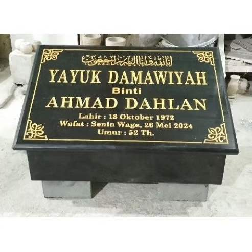 Batu Nisan Makam / Kijing Makam Batu Granit / Kepala Batu Nisan / Nama Makam
