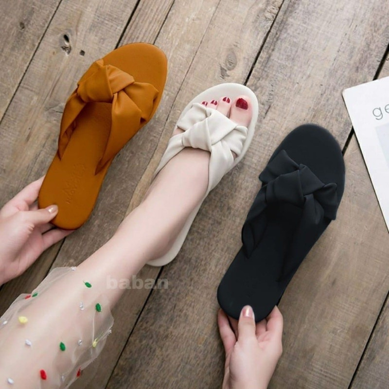 Faezya ~Sandal Teplek Wanita Model Tali Ketupat LF22