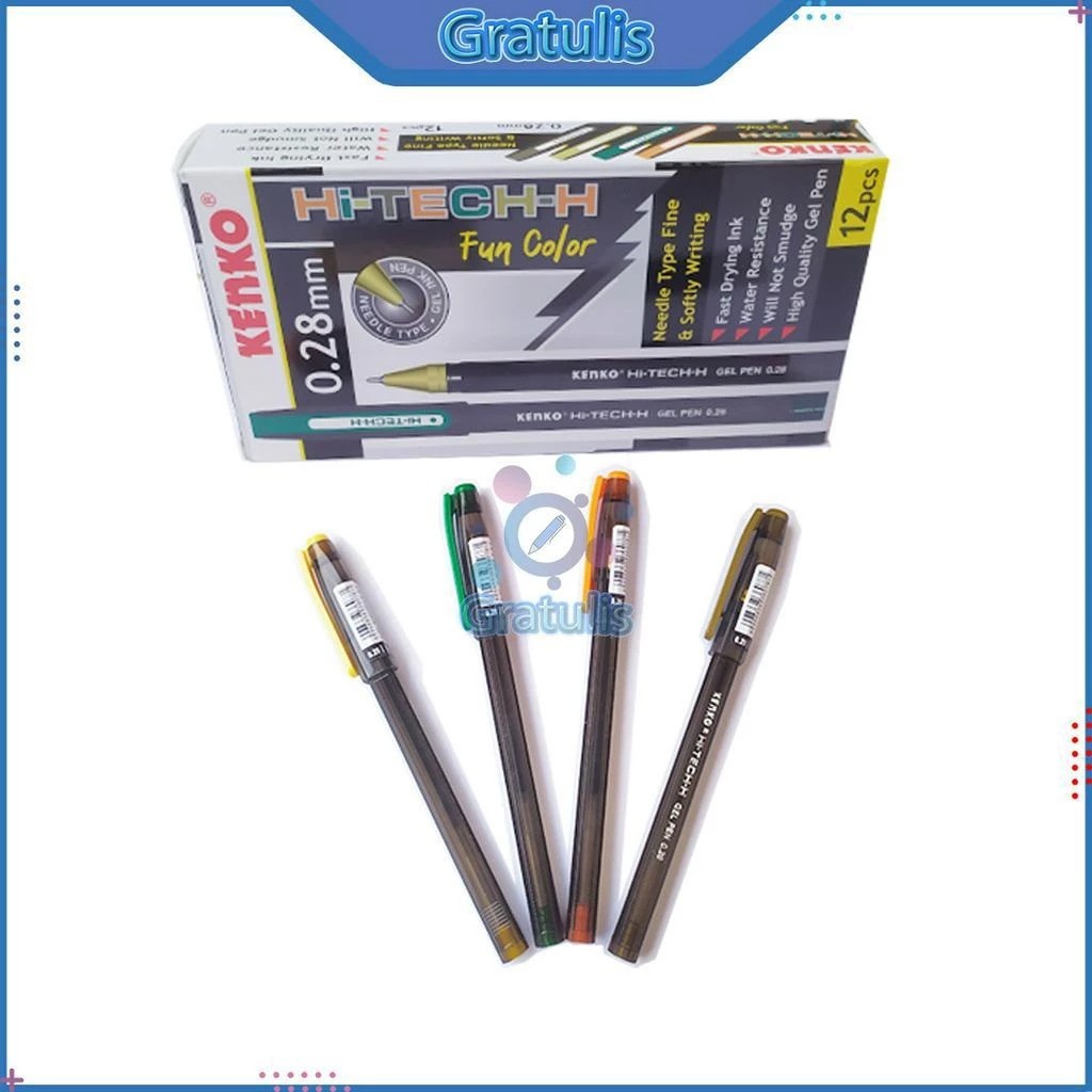 

Gel Pen HI-TECH-H FUN COLOR 0,28 MM KENKO