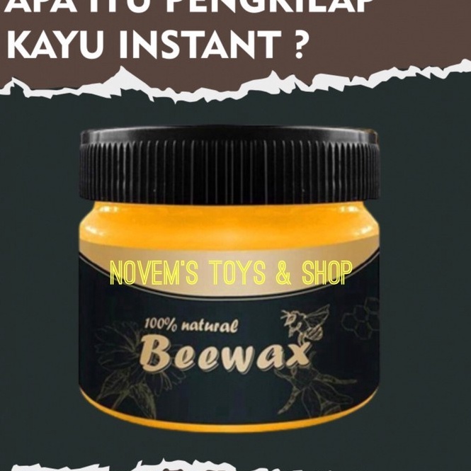 BEEWAX beewax natural pengkilap furniture kayu GINAL READY STOCK
