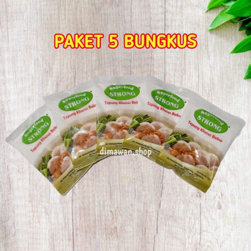 

Superfood Strong tepung pengenyal bakso 45 gram ( 5pcs )