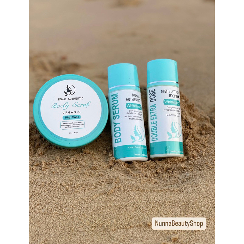 PAKET PEMUTIH BADAN ( LULUR BODY SERUM HB MALAM )