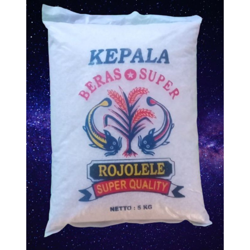 

BERAS CAP KEPALA ROJOLELE KEMASAN 5kg PULEN