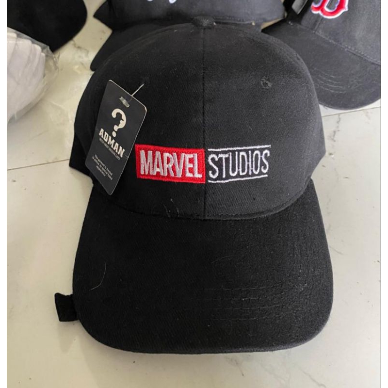 Topi baseball custom bordir tebal MARVEL STUDIO || 100% sesuai di gambar