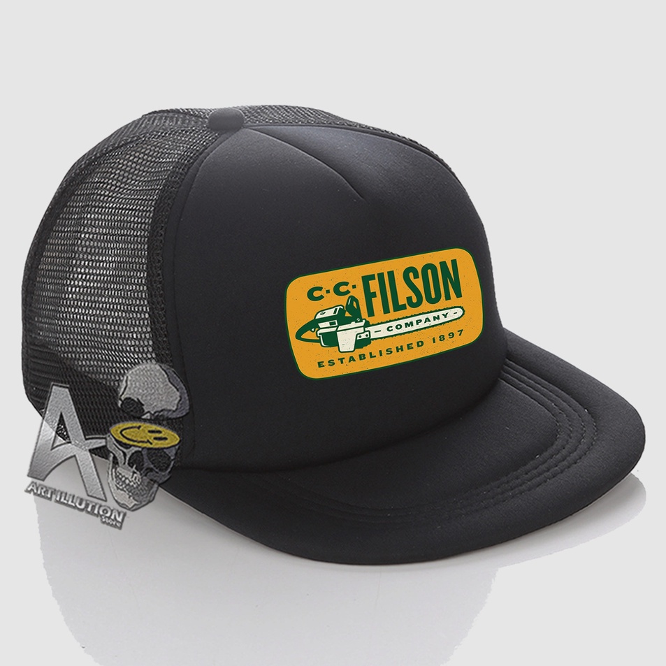 Model Terbatas  Topi Filson Company  Topi Snapback Trucker Jaring Filson Logo Terbaru PREMIUM