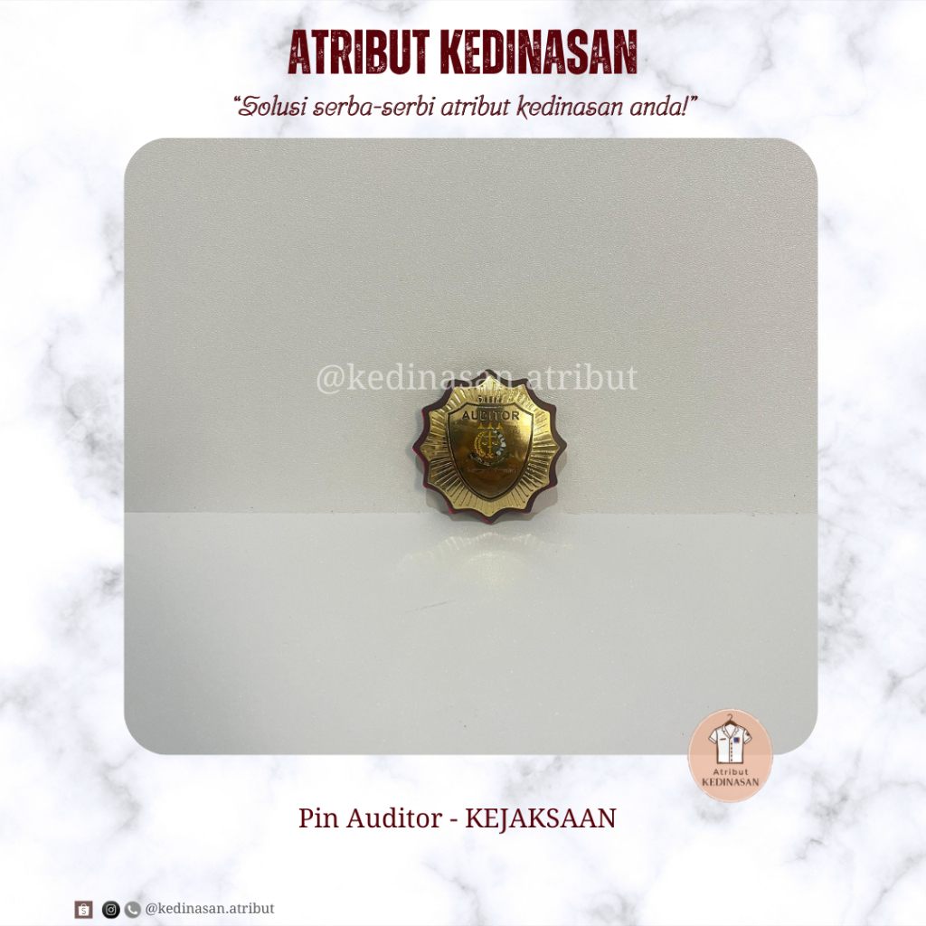 Pin Auditor Kejaksaan - Tanda Jabatan Fungsional