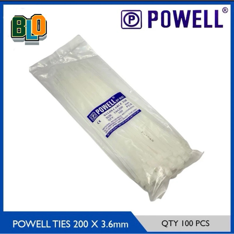 

Kabel Ties 20 cm 3,6X200 mm Powell