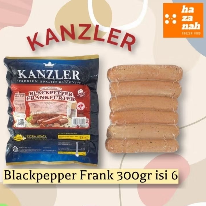 

Kanzler Sosis Blackpepper Frank 300gr