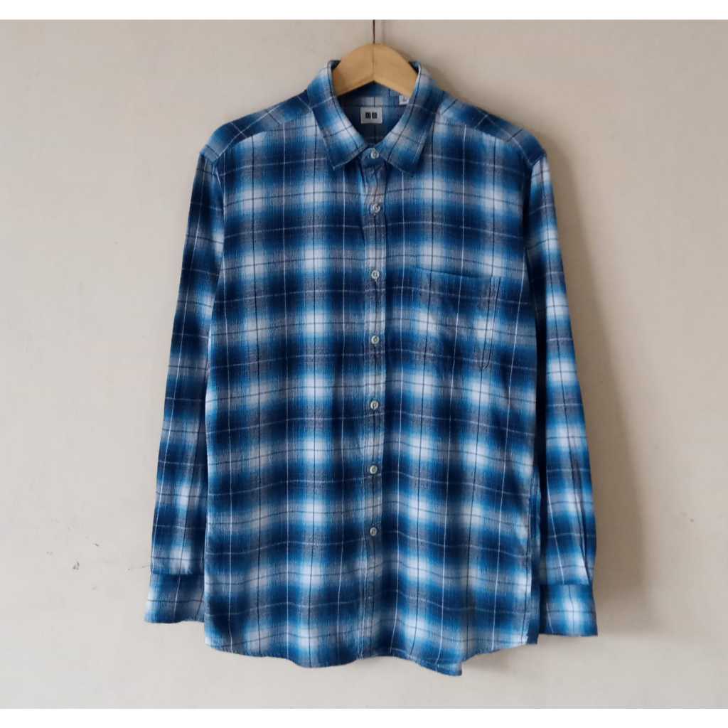 kemeja flanel veterano uniqlo second kemeja veterano flanel uniqlo kemeja uniqlo