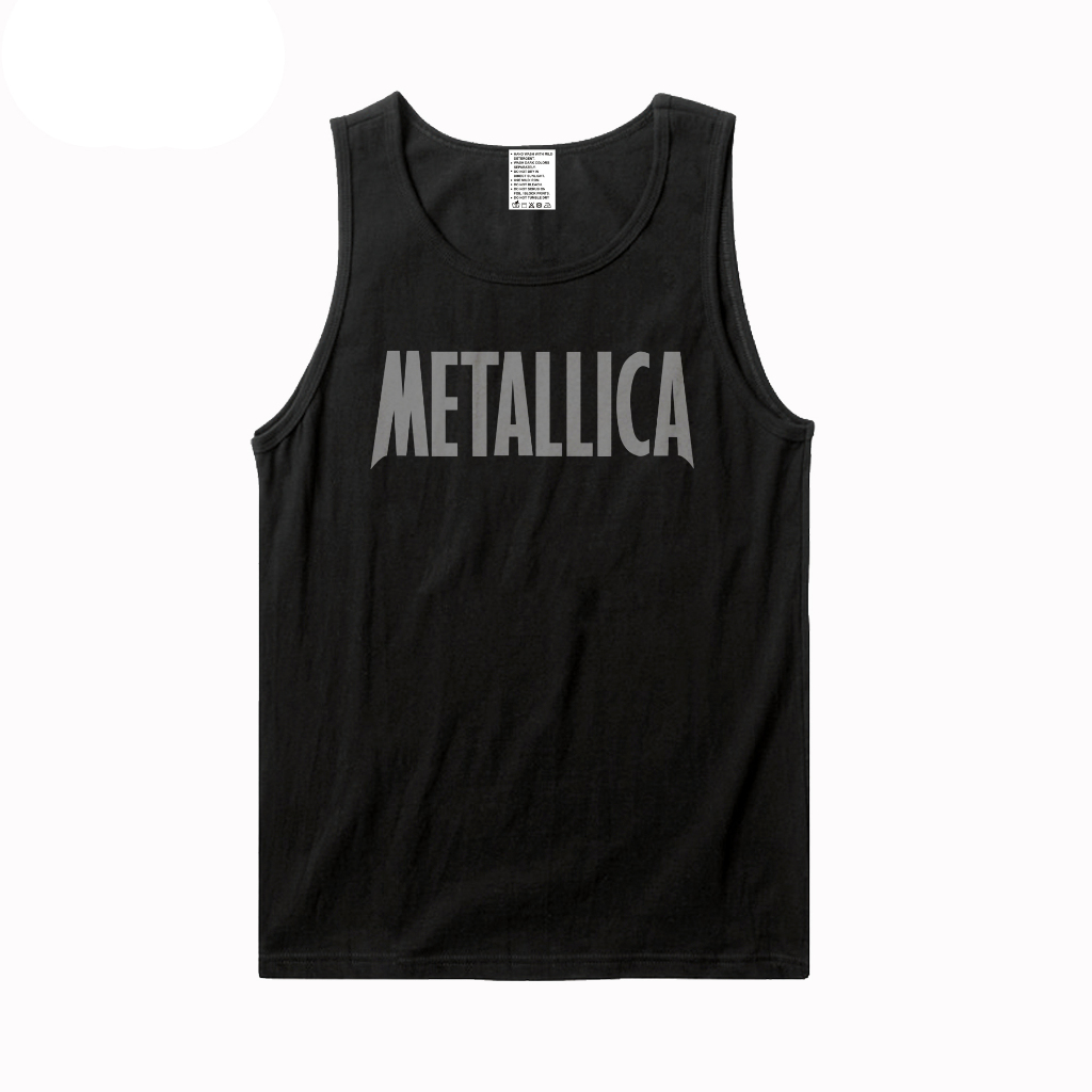 24S / KAOS LEKBONG BAND METALLICA - GREY LOGO / KAOS BAND / KAOS MUSIC / METALLICA / KAOS TANKTOP