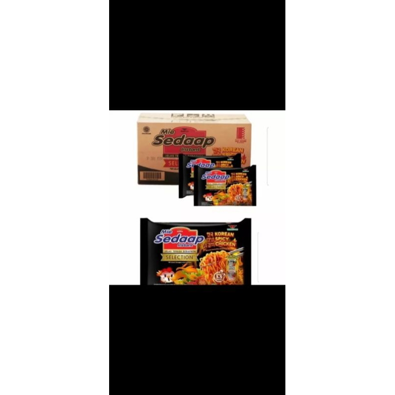 

Mie sedap goreng selection Korean spicy chicken 1 dus isi 40pcs