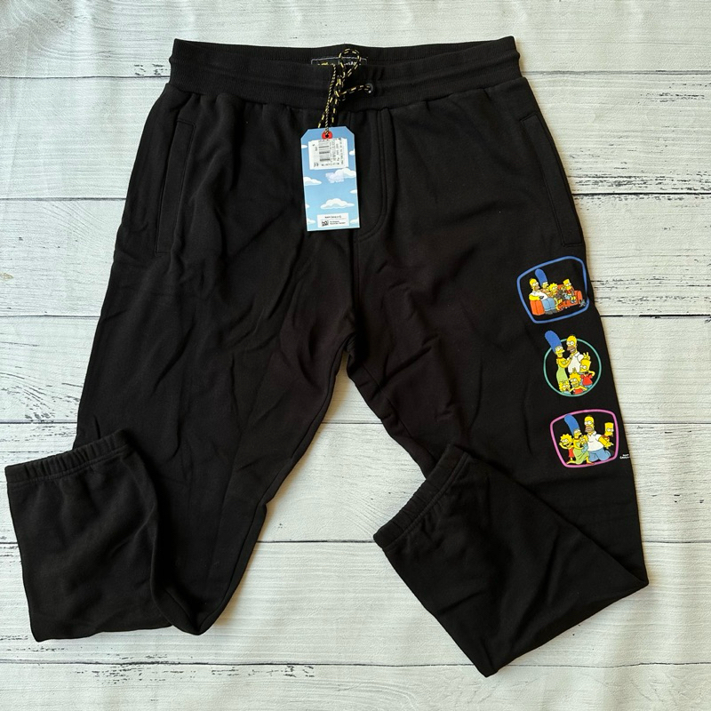 BILLABONG x the simpsons celana panjang joggerpant hitam NEW ORIGINAL 100%