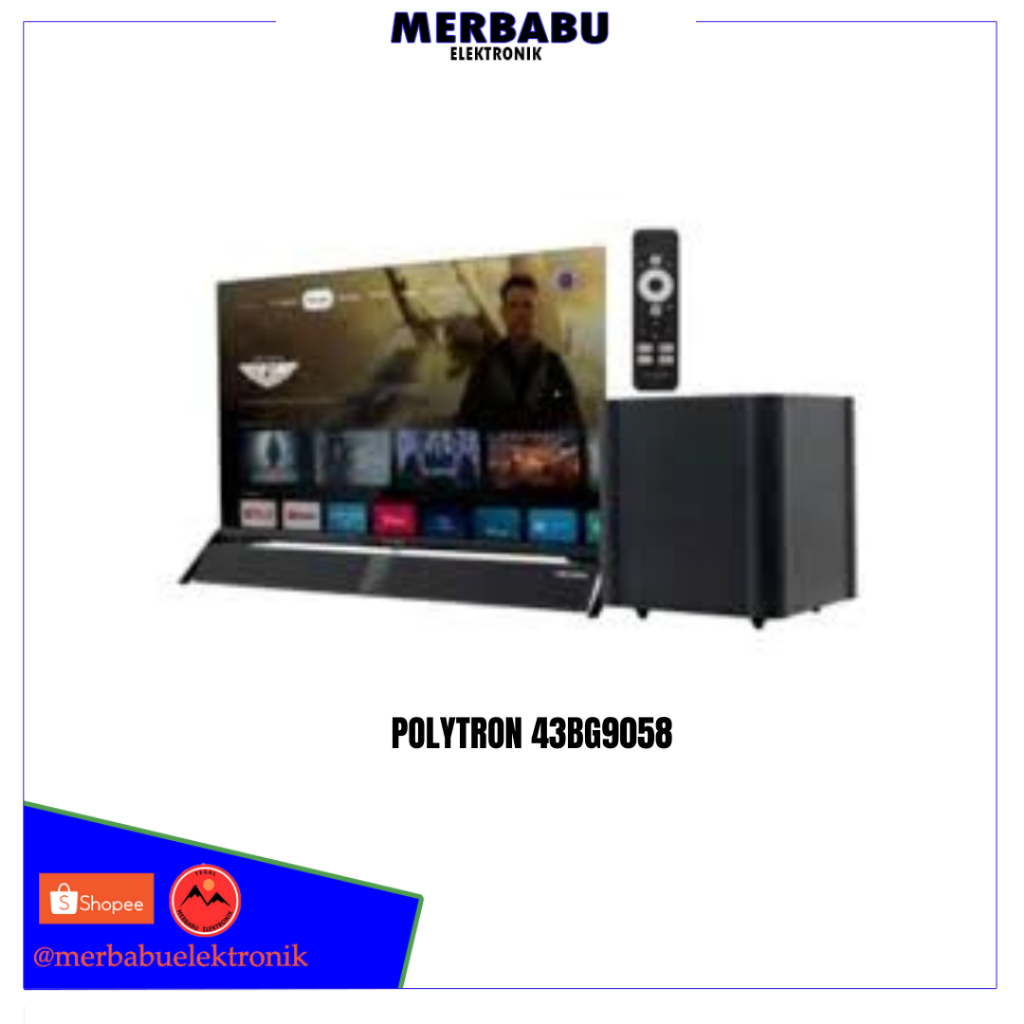 POLYTRON Smart Google TV LED 43 inch Soundbar PLD 43BG9058
