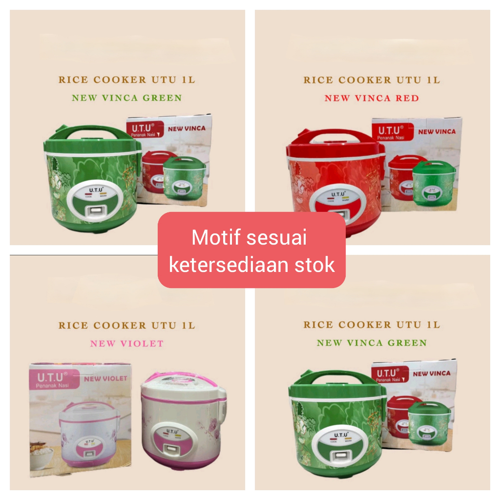 RICE COOKER MINI 1 LITER UTU / MAGIC COM PENANAK NASI MINI 1 LITER