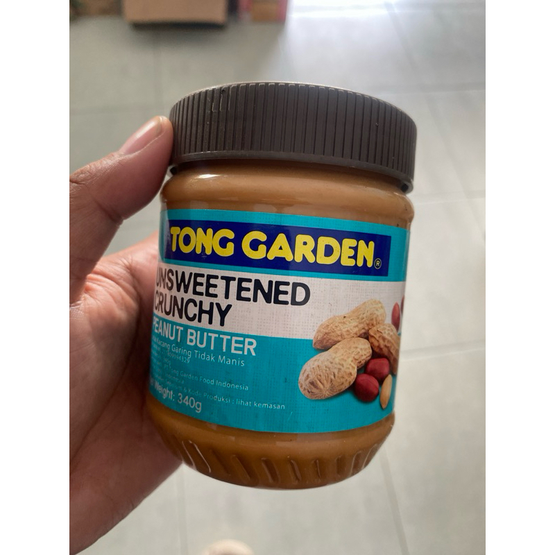 

tong garden unsweetened crunchy peanut butter 340g
