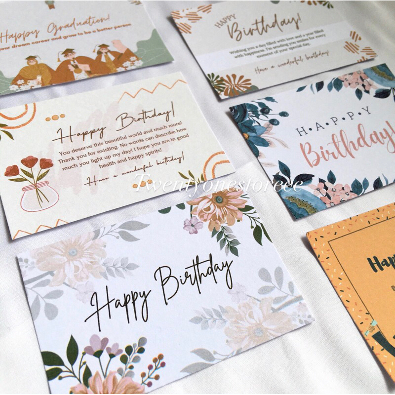 KARTU UCAPAN | KARTU UCAPAN HAPPY BIRTHDAY | KARTU UCAPAN GRADUATION