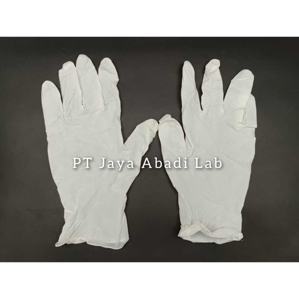 sarung tangan latex karet safeglove medis handscoon ecer satuan ukuran M size S dan L