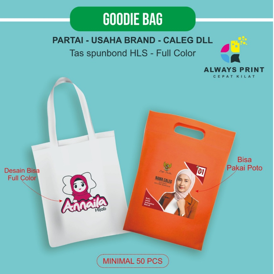 

Goodie Bag Tas Spunbond full warna