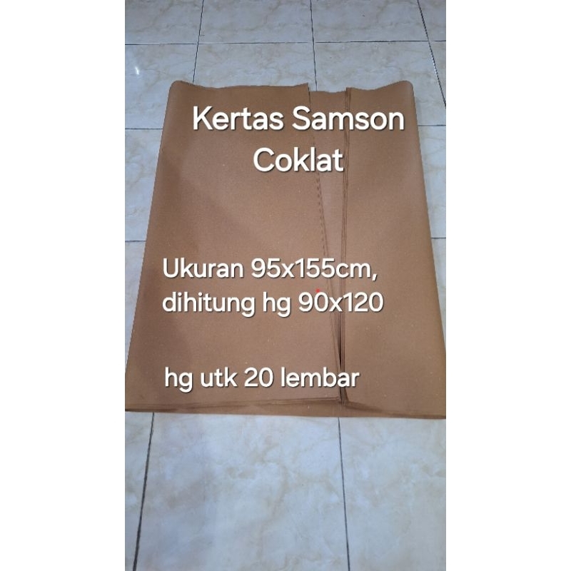

KERTAS SAMSON COKLAT