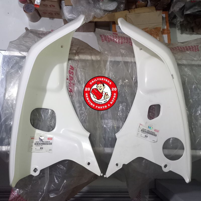 SAYAP TEBENG LEGSIL LEKSIL PUTIH KANAN KIRI ASTREA GRAND BULUS LEGENDA ORIGINAL AHM 64301-GN5-830ZA