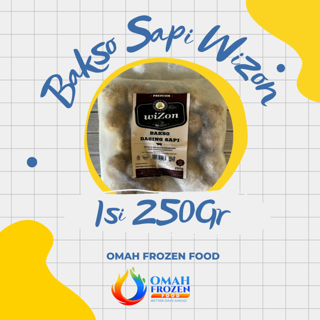 

(NON COD DILUAR KOTA JATENG) Bakso Wizon Sapi isi 250gr