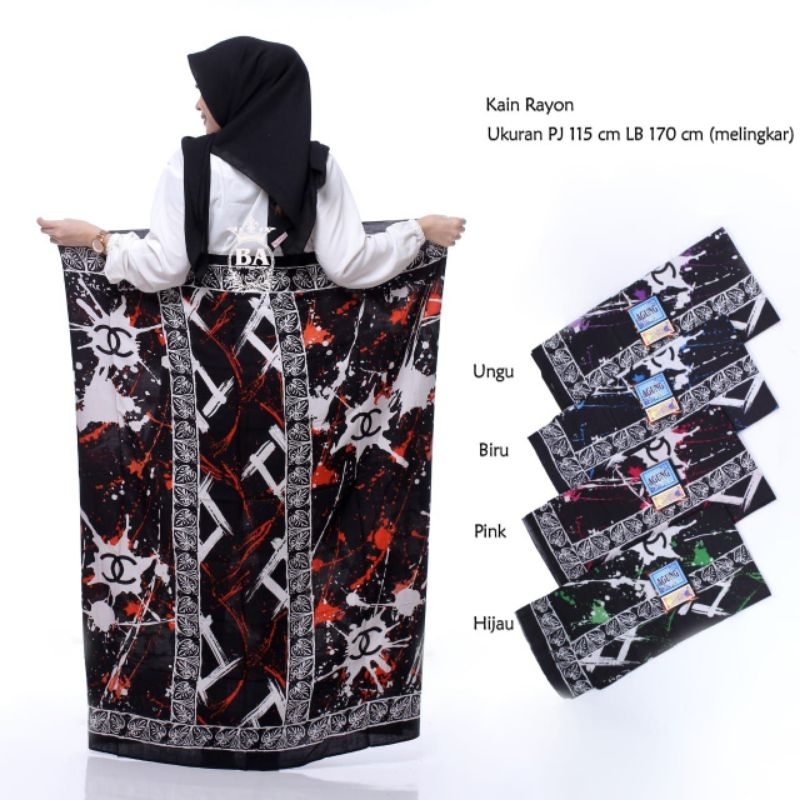 sarung batik gloyor Chanel remaja warna acak / sarung gloyor/ sarung remaja / sarung batik / batik a