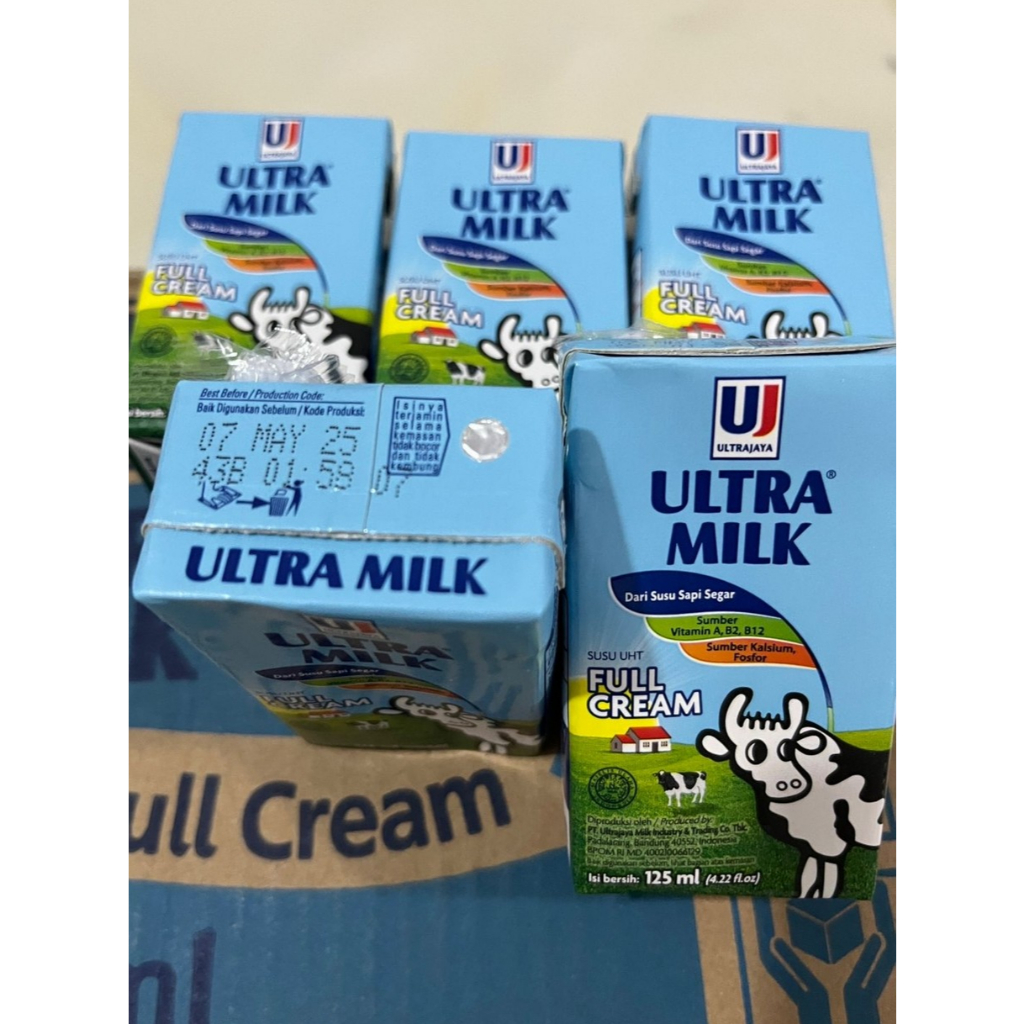 

Ultra milk Susu Uht Full Cream 125ml per pcs