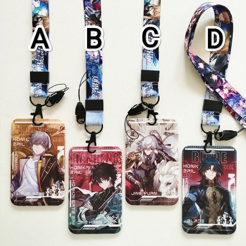 

Honkai Star Rail ID Card Holder Lanyard 1 Caelus Dan Heng Jing Yuan Blade Yanqing Gepard Luocha Name Tag Gantungan Kalung Wadah Kartu Nama