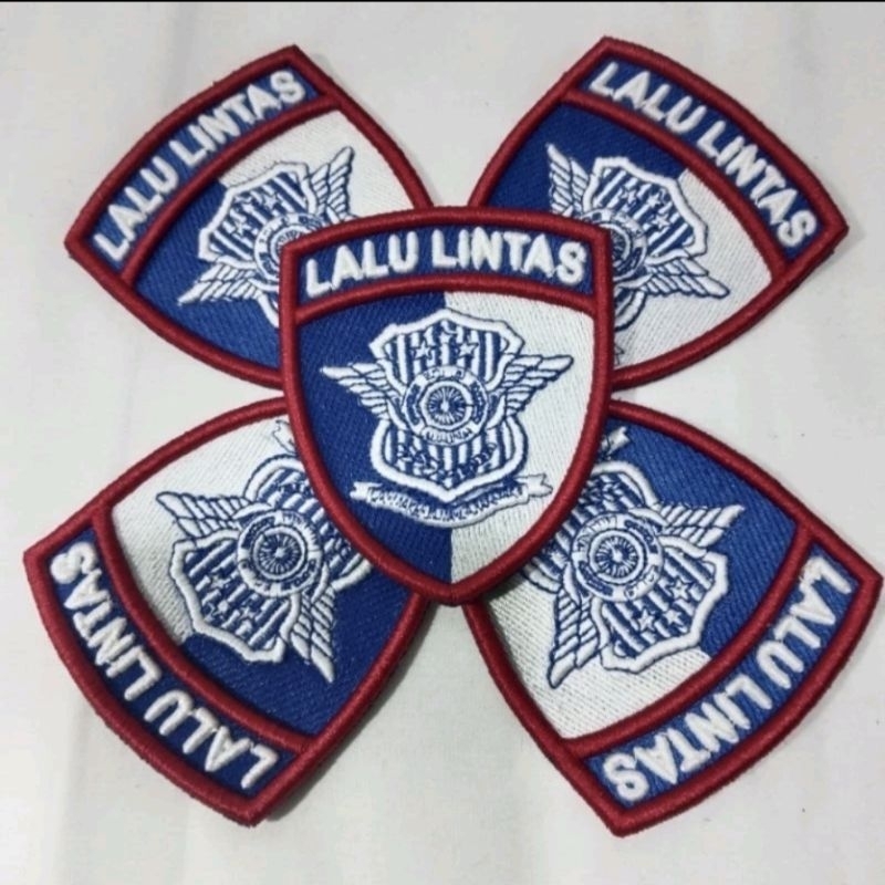 Logo Lantas Terbaru Bordir Timbul / Bed Lantas Terbaru Bordir Timbul