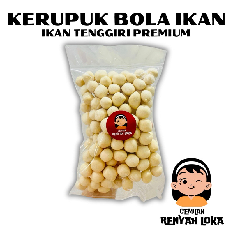

[RENYAH LOKA] KERUPUK BOLA / BAKSO IKAN PREMIUM 250 GR GRAM