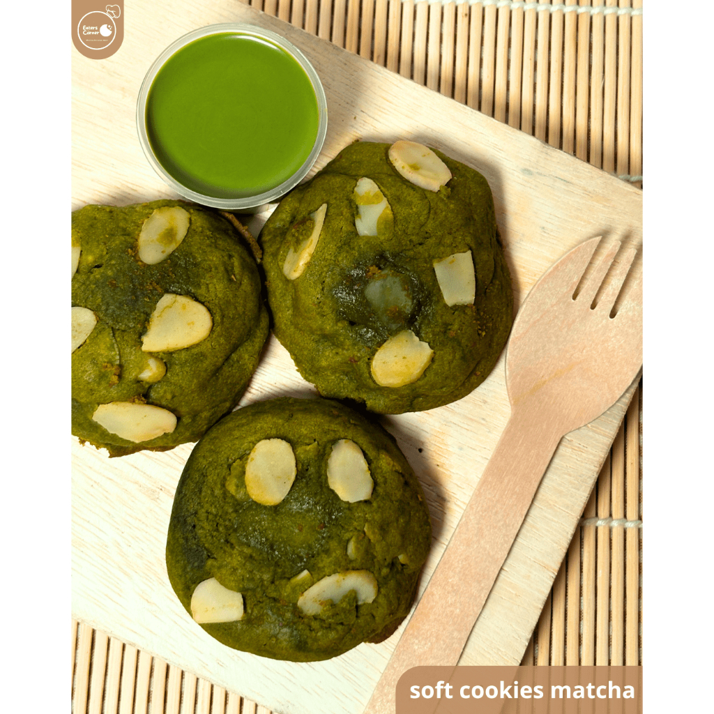 

Soft Cookies Matcha Cheese Almond [min. 3pcs]