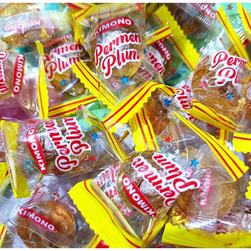 

PERMEN SEMBOI PERMEN PLUM 100gr KIMONO PERMEN MANISAN PLUM PERMEN KIAMBOI