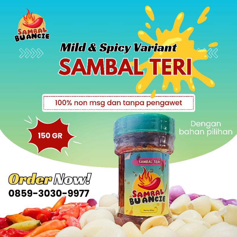 

Sambal Teri Spicy 150 Gram