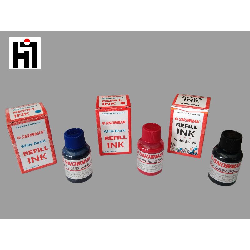 

REFILL TINTA SPIDOL SNOWMAN Whiteboard Art. No.WBI - 20 BISA DIHAPUS /1 PCS